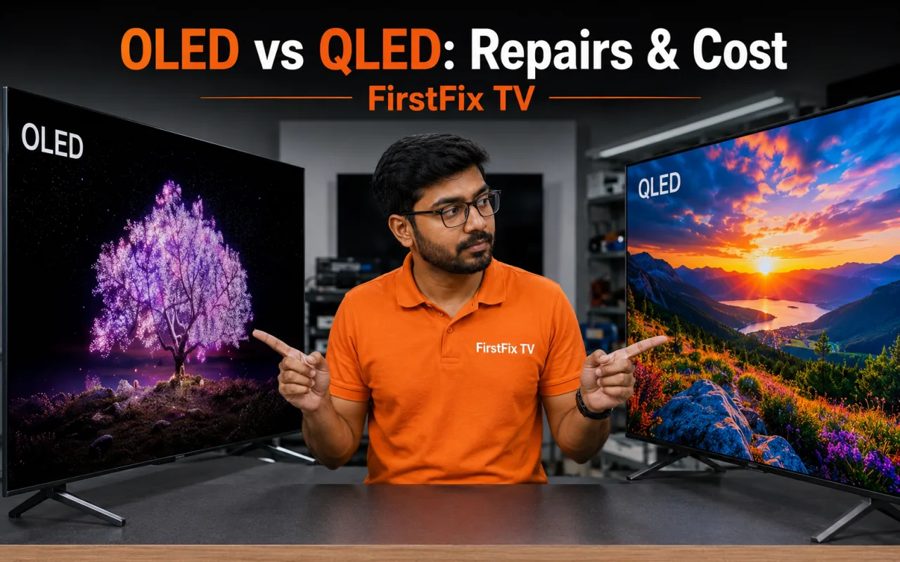 OLED vs QLED: What It Means for Repairs & Cost